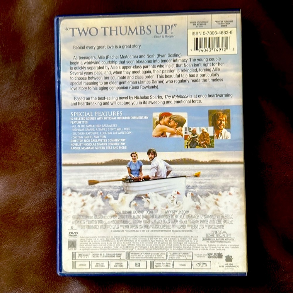 *3/$20 The Notebook DVD - Picture 2 of 3